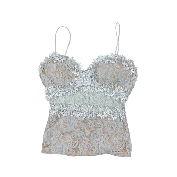 (Up To 50% Off SALE)  Forever 21 Floral Lace Tank Top - Picture 1 of 3